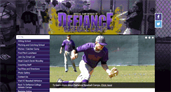 Desktop Screenshot of defiancecollegebaseball.com