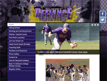 Tablet Screenshot of defiancecollegebaseball.com